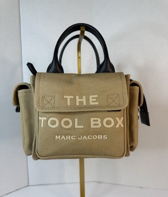 Marc Jacobs The Tool Box Canvas Embroidered Bag-Camel Tan -Dust Bag