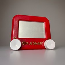 Pocket Etch A Sketch Mini Small Toy Red Color 2016 Spin Master Retro
