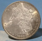 1880 MORGAN SILVER DOLLAR $1 * GOOD USED CONDITION * FREE SHIP