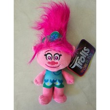 NEW Trolls Princess Poppy Plush Stuffed Toy 8  Doll Dreamworks Pink Hair NWT