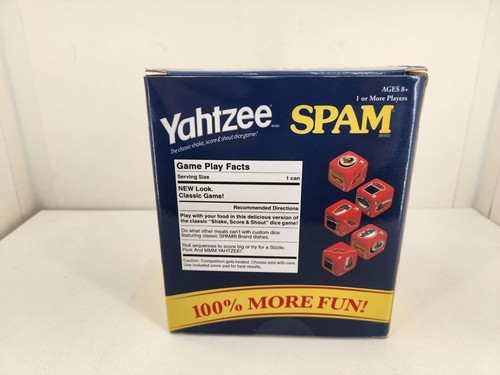 Yahtzee Spam Game USAopoly Hasbro Dice Classic Family Game Night Brand New - Picture 8 of 10