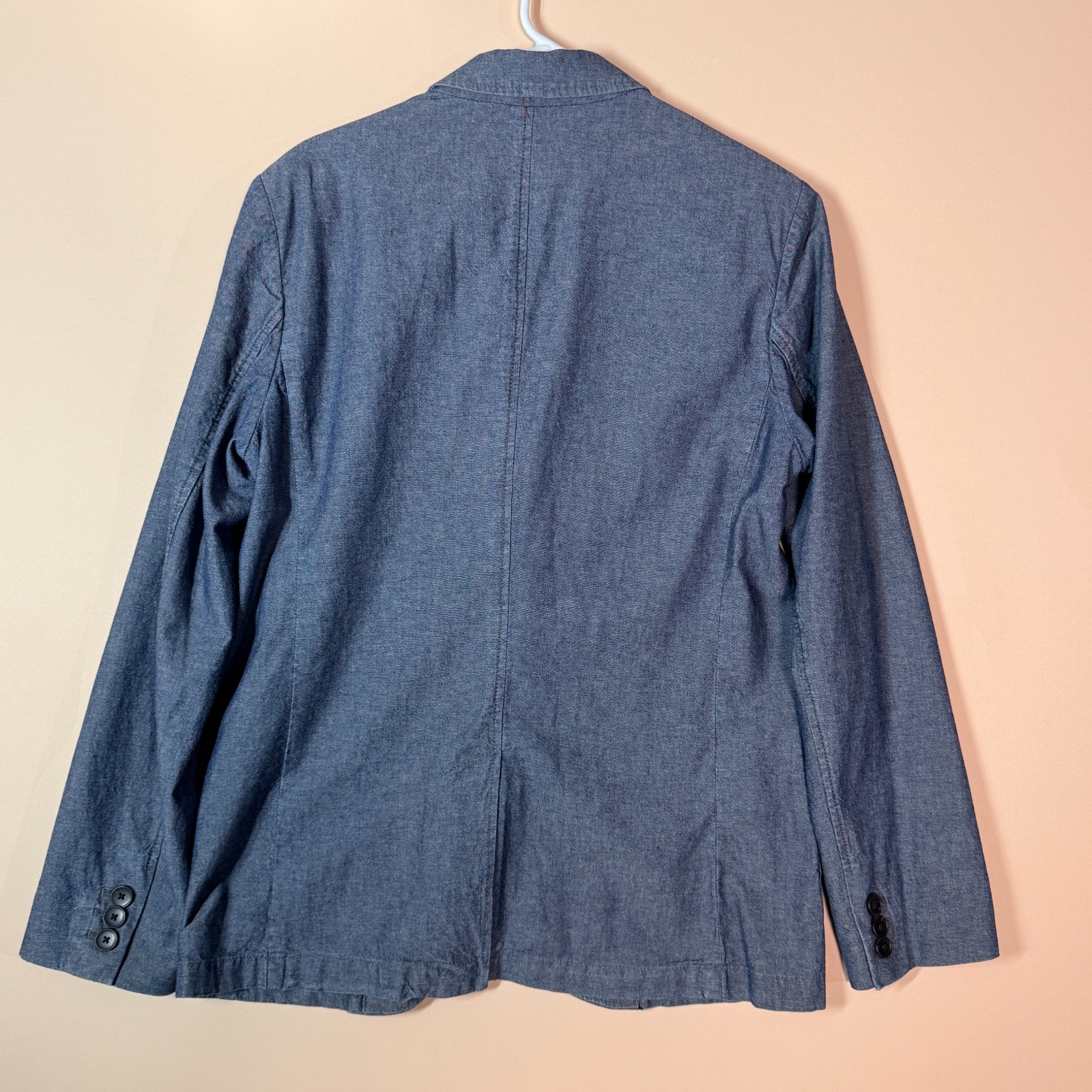 The Gap Blue Chambray Button Down Chore Jacket Fo… - image 2