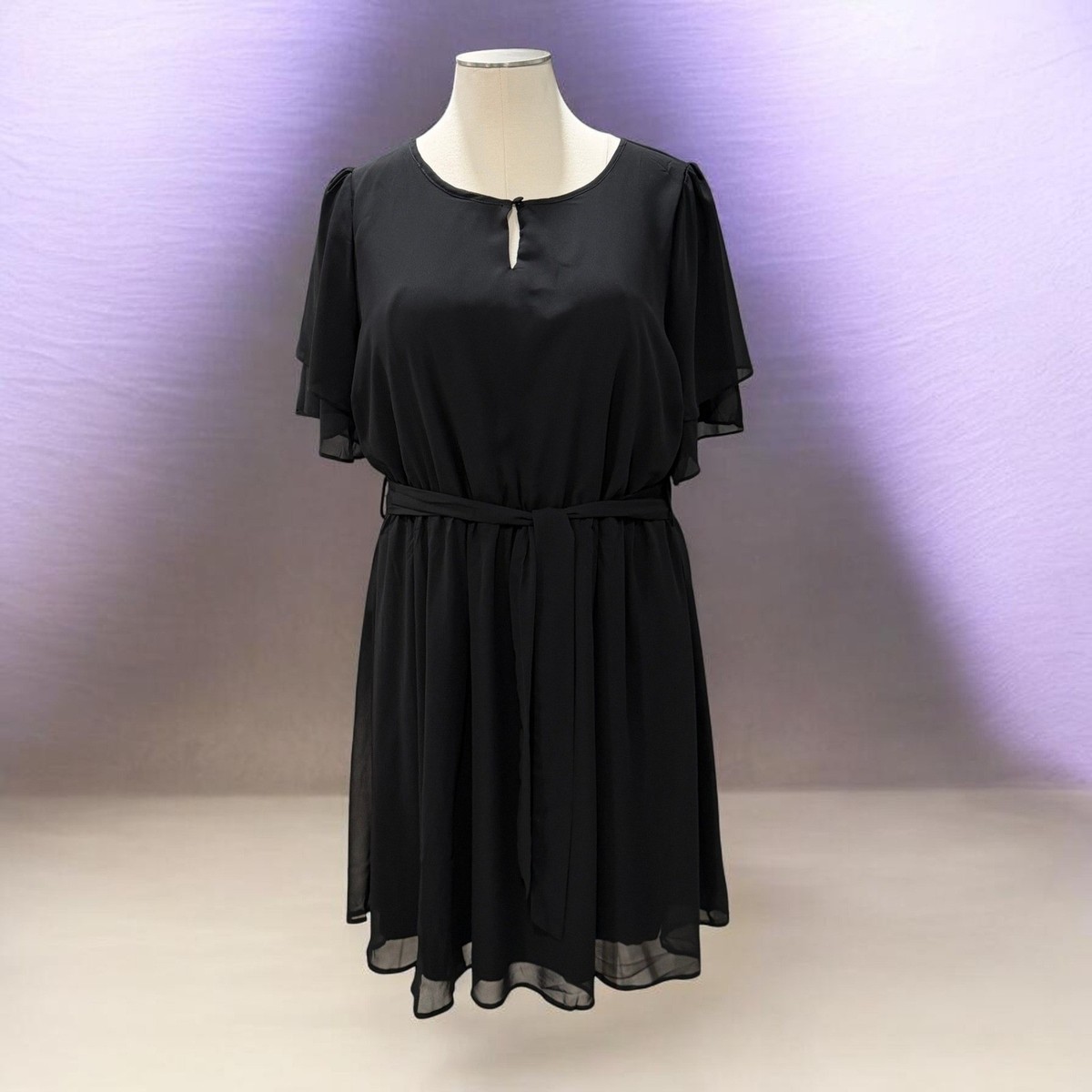 slim fit dress slacks Plus Size Janelle Lace Up Dress main image 0