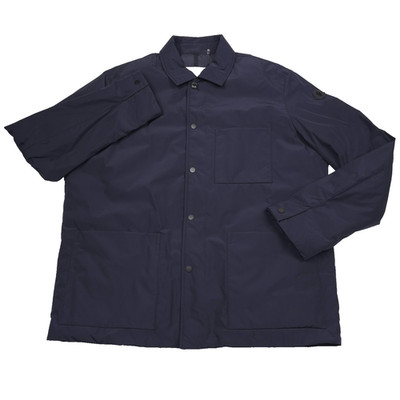 $1960 Moncler Navy Blue Cougourde Down Padded Shirt Jacket Mens Size Large (4)