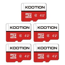 4 GB Micro SD Cards 5-Pack, Class 4 MicroSD Flash Memory Card, C4, TF Card wi...