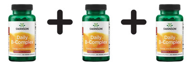 3 x Swanson Daily B-Complex - 100 vcaps (43,32 EUR/kg)