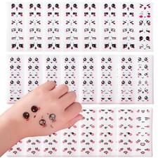 360Pcs Cute Cartoon Face Stickers for for Halloween, Christmas and Valentine's D