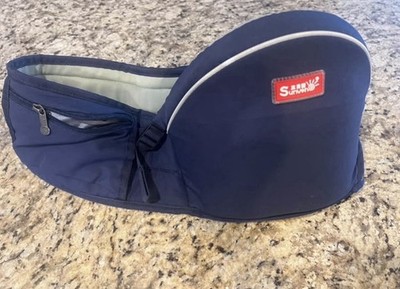 Sunveno Hip Seat Carrier Tush Baby Toddler Waist Carrier Navy Storage Pocket
