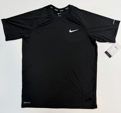 (NEW)  Nike Dri-FIT Men's Lightweight Black Crew Neck Short Sleeve 