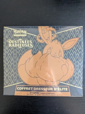 Pokémon JCC Destinées Radieuses Coffret Dresseur d’Élite Évoli FR + protection - Photo 1/4