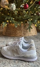 New Balance Women's 574 Greens V2 Golf Shoes Size 9 White & Brown