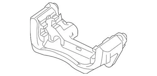 Soporte de pinza de freno trasero genuino GM 2011-2017 Chevrolet 13403607 Foto 3 de 4