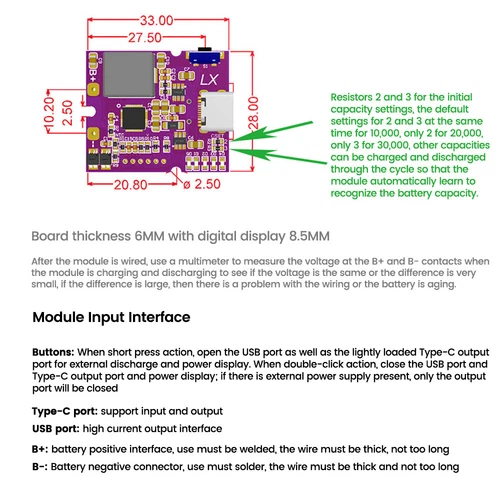 22.5W Bi-directional Fast Charging Module Mobile Power Bank Circuit Board - Picture 7 of 8