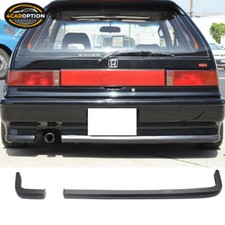 Fit 88-91 Honda Civic Ef9 Ikon Style 2pc Rear Bumper Lip Spoiler
