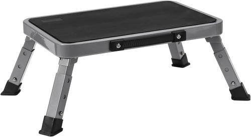 Taburete One Step, Altura Ajustable Ligero Portátil Plegable Pequeño Paso Metal - Imagen 8 de 12