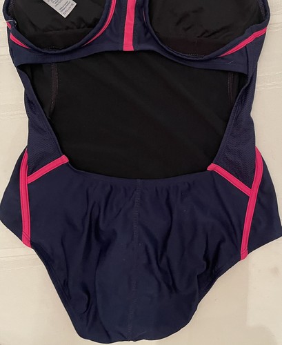 Women’s Swimsuit Champion One Piece Power Core Performance XL (16-18) Navy/Pink - Picture 5 of 12