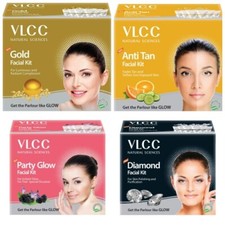 VLCC women Gold, Silver, Papaya, Diamond, Anti Tan Facial Kit, Smooth Glow Skin