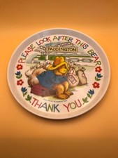 Vintage Paddington Bear Plate Eden Toys 1981 Please Look After This Bear