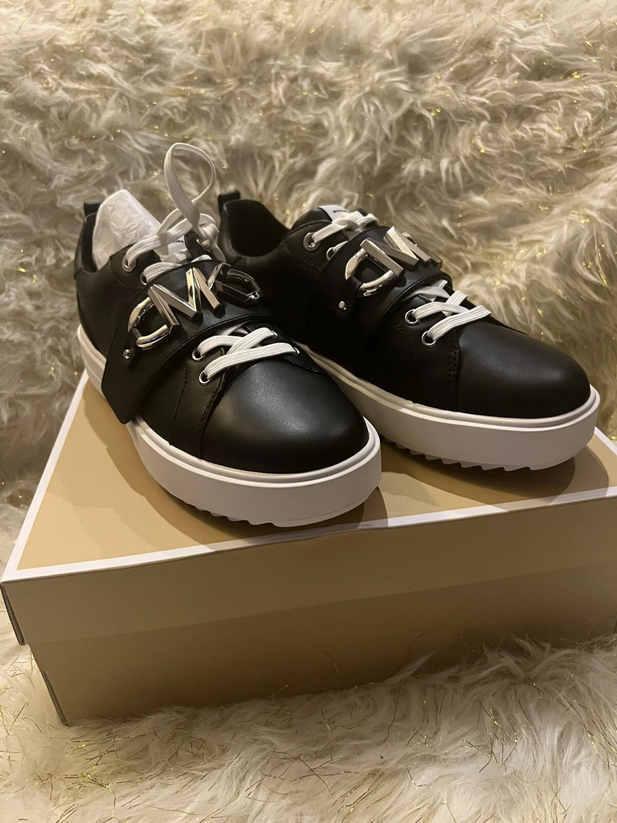 Michael Kors Emmett Emmett Strap Lace Up Γυναικεία Sneakers Λευκά  43F2EMFS1L