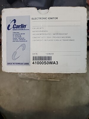 Carlin 41000S0WA3 Electronic Ignitor w/ Base Plate for Wayne M Burners