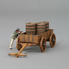 THOMAS GUNN  ANNOFF022 CART WITH BARRELS AND BOER COMMANDO