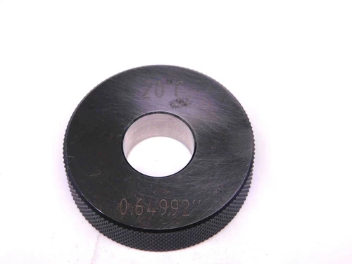 .64992 MASTER PLAIN BORE RING GAGE .6563 -.0064 UNDERSIZE 21/32 16.508 mm