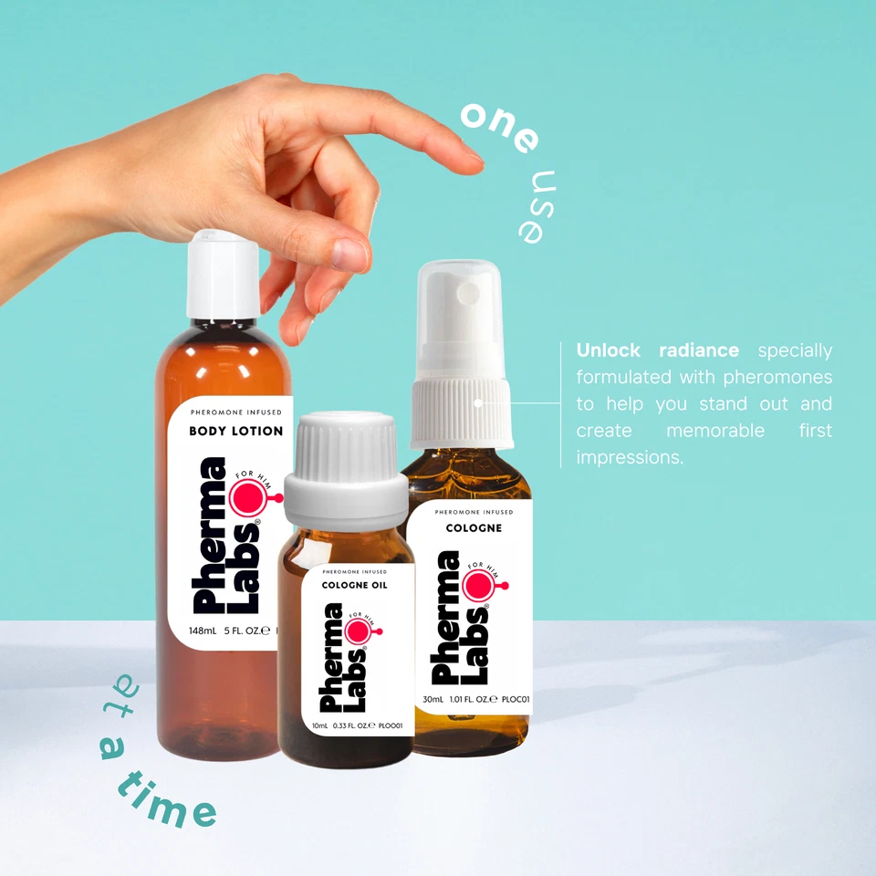 Pacote essencial de colônia de feromônio o dia todo PhermaLabs para ele [atrair mulheres] - Imagem 4 de 4