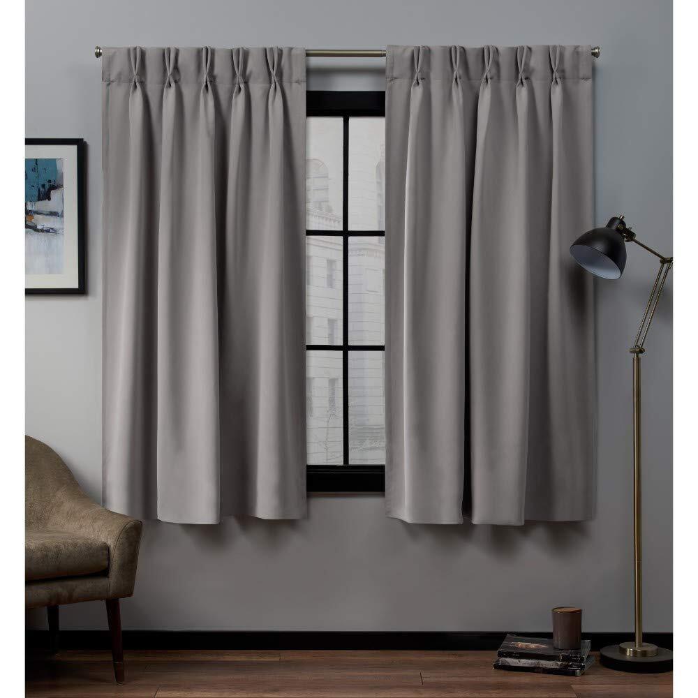 Luxury Blackout Pinch Pleat Hidden Tab Sateen Twill Curtains