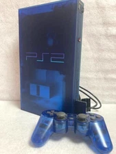 PlayStation2 Ocean Blue Console clear SCPH-37000 PS2 Controller NTSC-J Japan JP