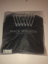 NIB Mack Weldon ACE Crew Neck Sweatshirt Women Sz Small True Black Pullover