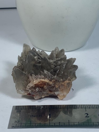 89Grams Natural Flourite Dog Tooth Calcite Combined Terminated Crystal Specimen - Picture 12 of 15