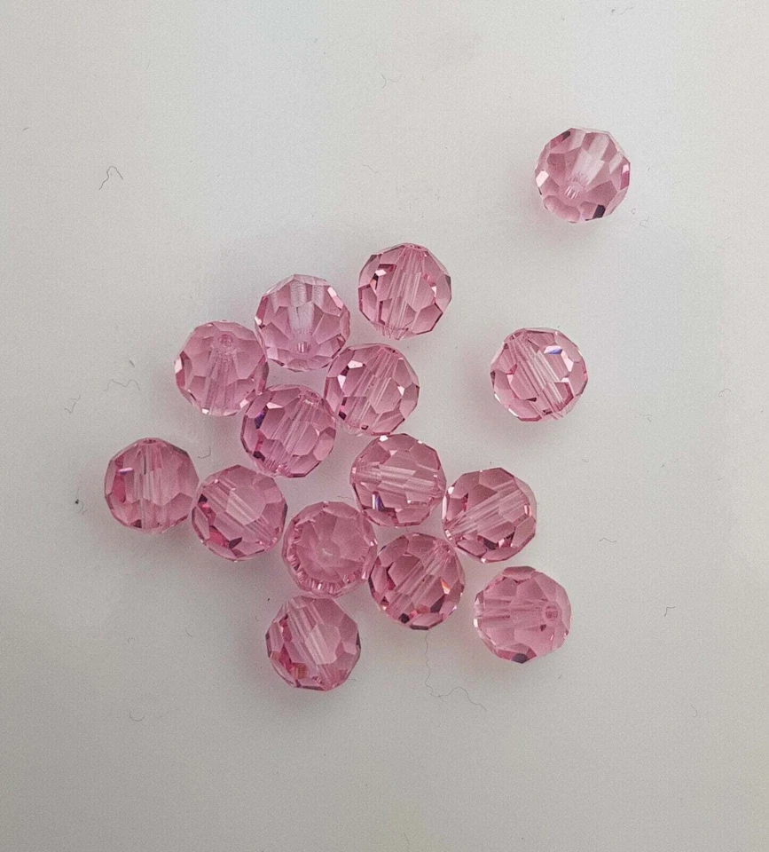 12 x CUENTAS FACETADAS REDONDAS DE CRISTAL SWAROVSKI 5000 7mm Foto 3 de 4