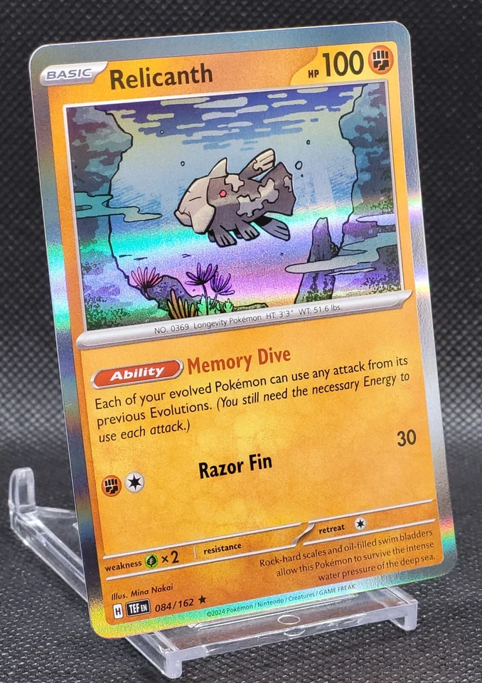 Relicanth 084/162 - SV05: Temporal Forces (TEF) Rare Holo Pokemon - Image 4 of 4