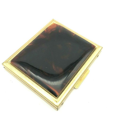 Faux Tortoise Shell Mirror Compact Folding Comb Set - Picture 5 of 12