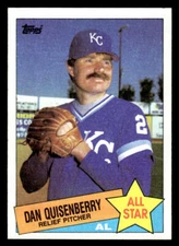 1985 Topps #711 Dan Quisenberry Card Kansas City Royals