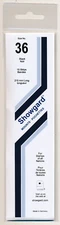 Showgard Stamp Mount Size 36/215 mm - BLACK - Pack of 15 (36x215  36 mm)  STRIP