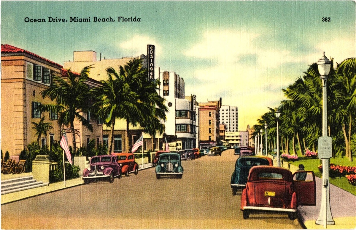 Miami 1950s Ocean Drive