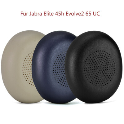 Ohrpolster Ersatz für Jabra Elite 45h Evolve2 65UC Wireless Headset Kissen Leder