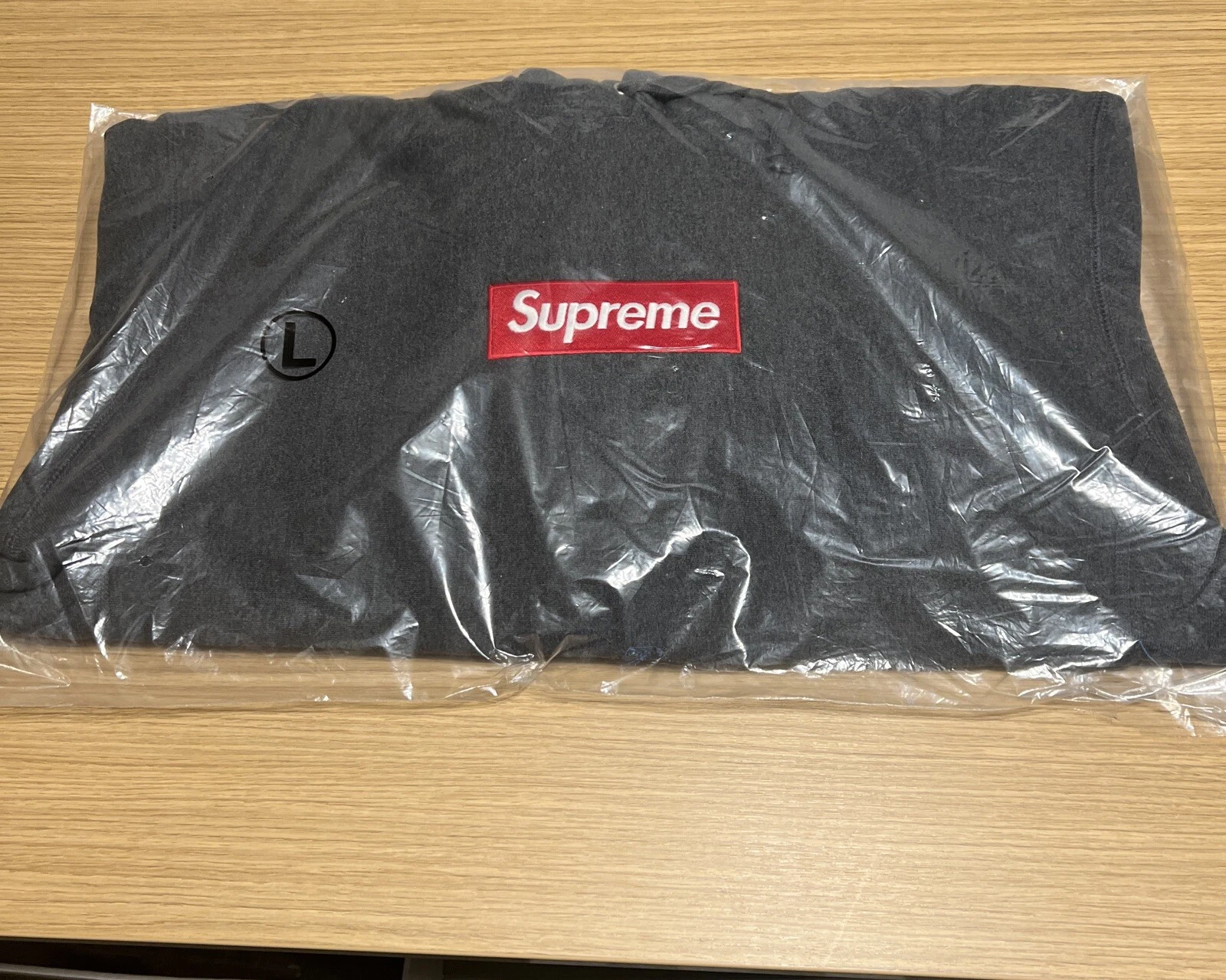 Sweat à capuche Supreme Box Logo anthracite FW21   Taille L