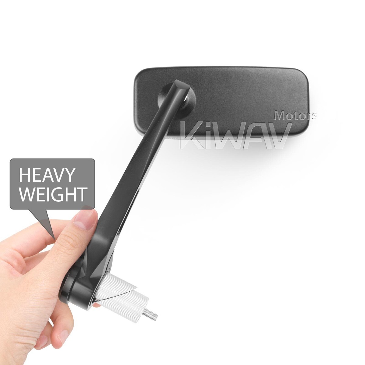 Bar end mirrors heavy ends Classic black retangular for 1
