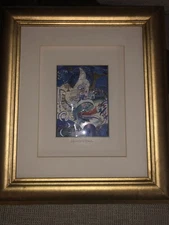 DECOUPAGE 3-D RAPHAEL ABECASSIS JERUSALEM 3000 (also Jerusalem Dove) ART WORK