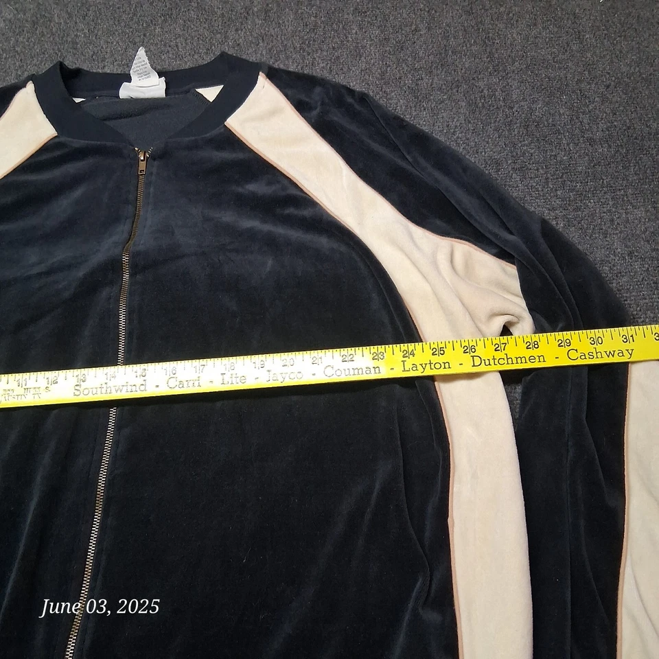 Chaqueta deportiva de colección Irvine Park polar cremallera completa talla 3X azul Foto 4 de 4