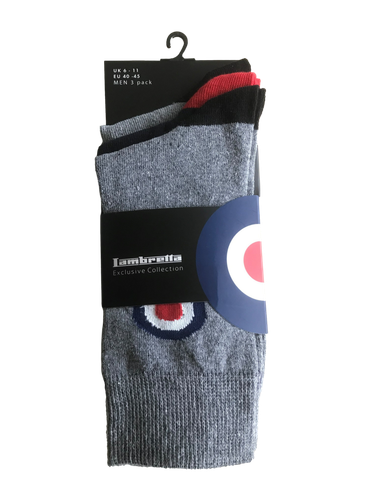 Lambretta Herren Socken 3 Paar Cotton Rich Socken UK 6 - 11 Einheitsgröße - Bild 11 von 27