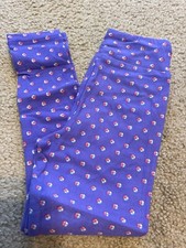 LuLaRoe kids S/M Purple Blocks Geometric New leggings 2-8 NWT Small Medium