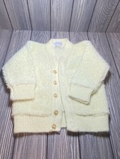 Vintage Little Yellow Granny Toddler Sweater/Cardigan 1980  s