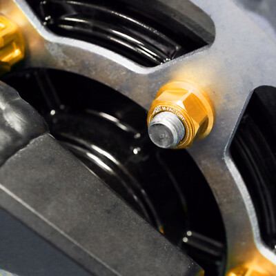 Gold CNC Racing Rear Sprocket Nuts M10 For Kawasaki ZX10R C1H-C2H