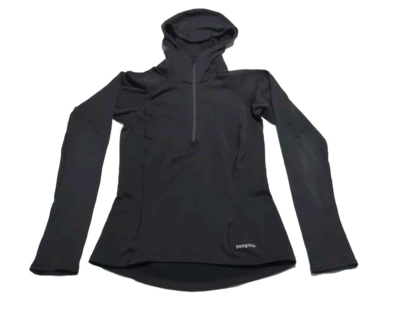 Patagonia Women’s S Hooded Capilene Waffle Performance Base Layer Black