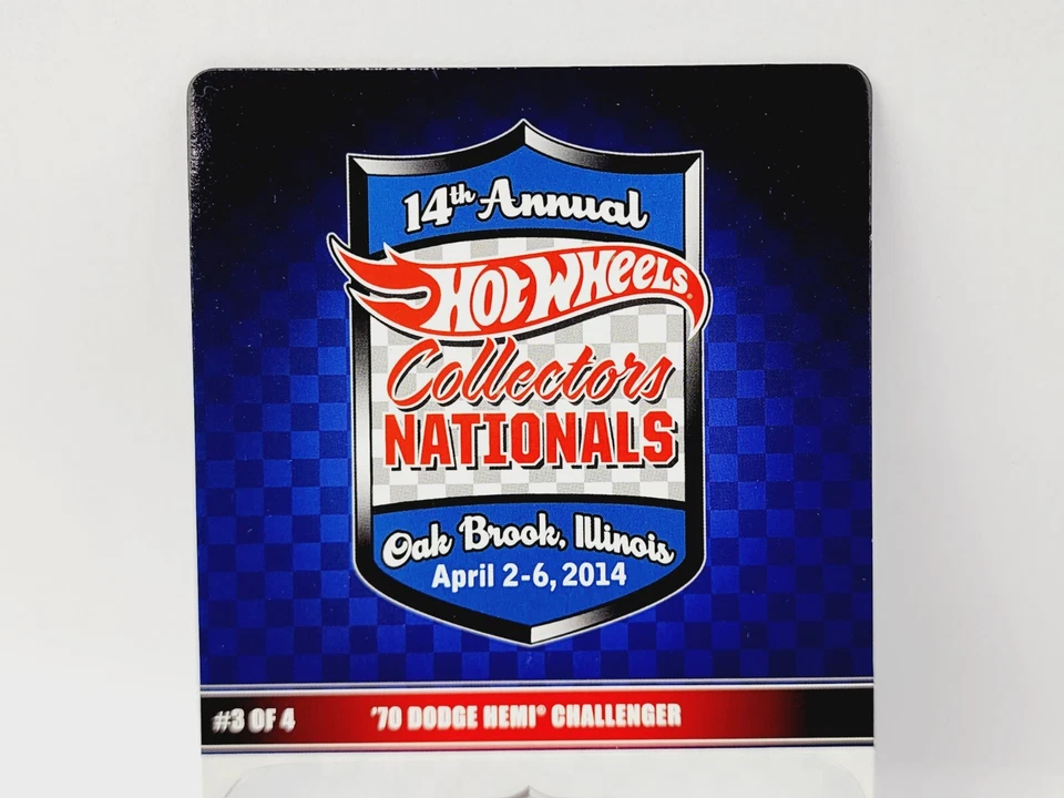 HOT WHEELS 14TH NATIONALS '70 DODGE CHALLENGER SUPER LOW #79 NEW VERY NICE JJ39 - Image 2 of 4