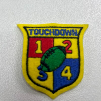 FOOTBALL TOUCHDOWN Small Applique Patch Clothing Embellishment T057