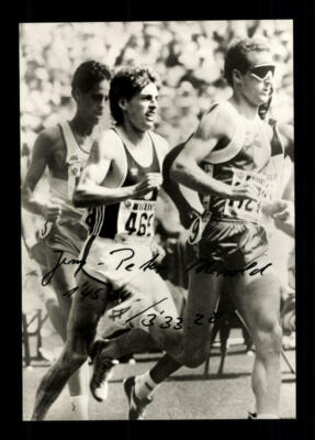 Jens Peter Herold Autograph Card Original Signed Athletics + A 223325